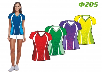 Футболка женская 204 рукав короткий реглан расцветка5